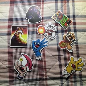 8 Santa Cruz stickers